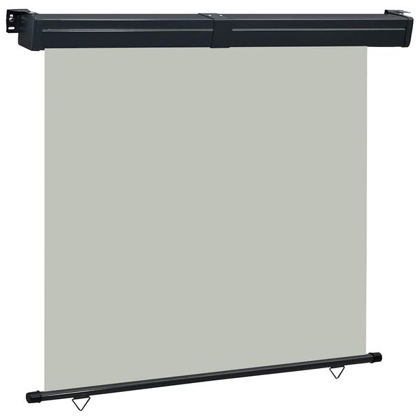 vidaXL Auvent lat&eacute;ral de balcon 175x250 cm Gris