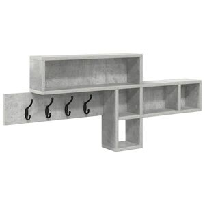 vidaXL Porte-manteau mural Montage mural Gris b&eacute;ton 100 x 12 x 43,5 cm