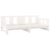 vidaXL Lit coulissant sans matelas blanc 2x(90x190) cm