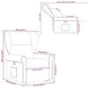 vidaXL Fauteuil inclinable Cr&egrave;me Tissu