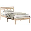 vidaXL Cadre de lit Marron 90 x 190 cm Pin massif