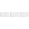 vidaXL Ensemble de meubles TV 5 pcs Blanc Bois d'ing&eacute;nierie