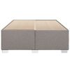 vidaXL Cadre de lit sans matelas taupe 140x200 cm tissu