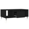 vidaXL Table basse Noir 90x50x36,5 cm Bois d'ing&eacute;nierie