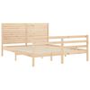 vidaXL Cadre de lit sans matelas 160x200 cm bois massif