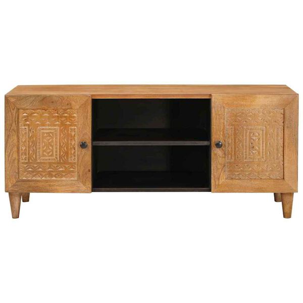 vidaXL Unites TV Marron Clair 105 x 33 x 46 cm Bois d'ing&eacute;nierie