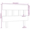 vidaXL T&ecirc;te de lit Marron miel 93,5x3x81 cm Bois massif de pin