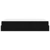 vidaXL Cadre de lit avec matelas avec matelas 2 pcs Noir tissu