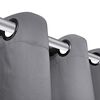 vidaXL Rideau occultant 2 pcs avec &oelig;illets m&eacute;talliques 135x175 cm Gris