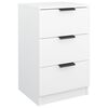 vidaXL Table de chevet Blanc 40x36x65 cm