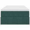 vidaXL Lit avec rangement et matelas Vert fonc&eacute; 90 x 190 cm Velours