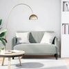 vidaXL Canap&eacute; causeuse gris clair 109 cm velours