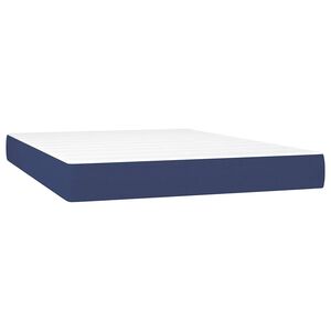 vidaXL Matelas &agrave; ressorts ensach&eacute;s mi-ferme Bleu 140x200x20 cm