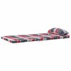 vidaXL Coussins de chaise 2 pcs Vichy Rouge 58 x 77 x 4,5 cm