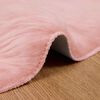 vidaXL Tapis en fausse Tafalla Rose &Oslash; 120 cm Polyester