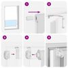 vidaXL Store enrouleur de douche 100x240 cm largeur du tissu 96 cm