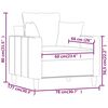 vidaXL Fauteuil Marron 60 cm Velours