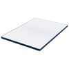 vidaXL Surmatelas Blanc 140 x 190 cm Tissu Jacquard