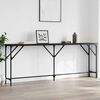 vidaXL Table console noir 200x29x75 cm bois d'ing&eacute;nierie
