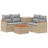 vidaXL Ensemble de Canap&eacute;s 6 pc Beige et Gris clair