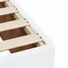vidaXL Sommier &agrave; lattes de lit avec matelas Blanc 140x190cm Similicuir