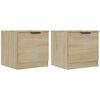 vidaXL Tables de chevet 2 pcs Ch&ecirc;ne sonoma 40x39x40 cm