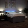 vidaXL Sommier &agrave; lattes de lit avec matelas Marron fonc&eacute; 160x200 cm