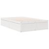 vidaXL Lit biblioth&egrave;que sans matelas blanc 120x200 cm bois pin massif