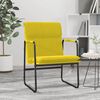 vidaXL Chaise longue Jaune clair 55x64x80 cm Tissu