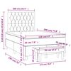 vidaXL Sommier &agrave; lattes de lit avec matelas vert fonc&eacute; 120x190 cm