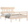 vidaXL Cadre de lit sans matelas 140x200 cm bois massif