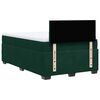 vidaXL Sommier &agrave; lattes de lit avec matelas vert fonc&eacute; 120x190 cm