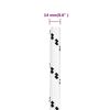 vidaXL Corde de bateau tress&eacute; Blanc 14 mmx25 m Polyester