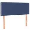 vidaXL Sommier &agrave; lattes de lit avec matelas Bleu 90x200 cm Tissu