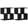 vidaXL Cabinet de chevet 2 pc Ch&ecirc;ne noir 50 x 30 x 51,5 cm