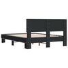 vidaXL Cadre de lit sans matelas noir 120x190 cm