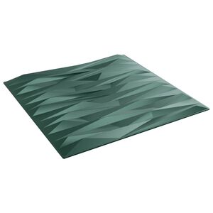 vidaXL Panneaux muraux 48 pcs Vert Pierre 50 x 50 cm Mousse XPS