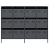 vidaXL Buffet anthracite 135x39x103,5 cm acier lamin&eacute; &agrave; froid