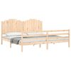 vidaXL Cadre de lit sans matelas 200x200 cm bois massif