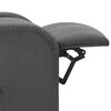 vidaXL Fauteuil de massage inclinable Gris fonc&eacute; Tissu