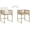 vidaXL Ensemble &agrave; manger de jardin et coussins 13 pcs beige