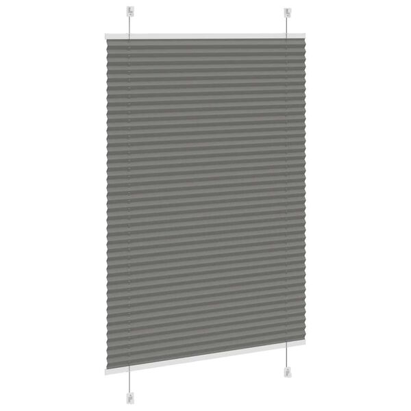 vidaXL Store pliss&eacute; anthracite 95x100 cm largeur du tissu 94,4 cm