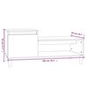 vidaXL Table basse Blanc 100x50x45 cm Bois d'ing&eacute;nierie