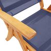 vidaXL Chaises pliables de jardin lot de 4 bois d'acacia et textil&egrave;ne