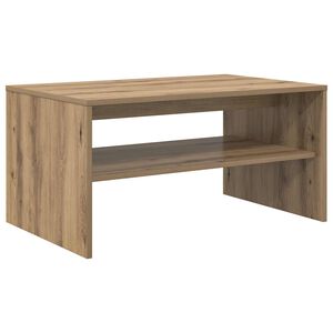 vidaXL Table basse Ch&ecirc;ne artisanal 80 x 50 x 40 cm Bois d'ing&eacute;nierie