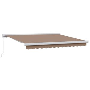 vidaXL Auvent r&eacute;tractable Taupe 300 x 250 cm Toile et Aluminium