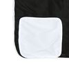 vidaXL Rideaux pour lit mezzanine avec tunnel blanc et noir polyester