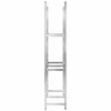 vidaXL Porte-pneus &agrave; 3 niveaux 4 pcs Argent&eacute; 110x40x200 cm Acier