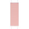 vidaXL Store pliss&eacute; rose 50x100 cm largeur du tissu 49,4 cm polyester