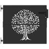vidaXL Porte de Jardin 85 x 100 cm Noir Verrouillable